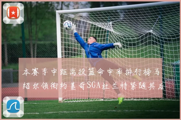 本赛季中距离投篮命中率排行榜马绍尔领衔约基奇SGA杜兰特紧随其后